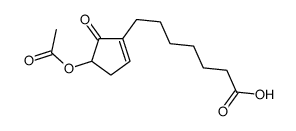 7-(4-acetyloxy-5-oxocyclopenten-1-yl)heptanoic acid Structure