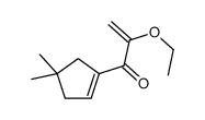 1-(4,4-dimethylcyclopenten-1-yl)-2-ethoxyprop-2-en-1-one Structure