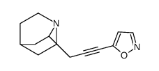 5-[3-(1-azabicyclo[2.2.2]octan-2-yl)prop-1-ynyl]-1,2-oxazole结构式