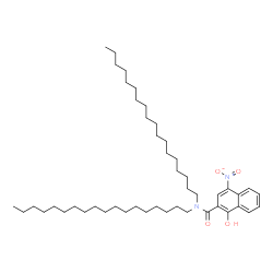 1-hydroxy-4-nitro-N,N-dioctadecylnaphthalene-2-carboxamide Structure