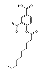 4-decanoyloxy-3-nitrobenzoic acid Structure