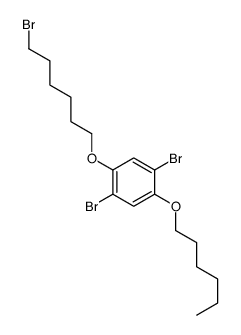 1,4-dibromo-2-(6-bromohexoxy)-5-hexoxybenzene结构式
