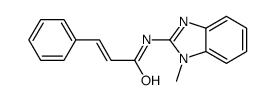 N-(1-methylbenzimidazol-2-yl)-3-phenylprop-2-enamide结构式