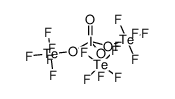 ((oxo-l5-iodanetriyl)tris(oxy))tris(pentafluoro-l6-tellane)结构式