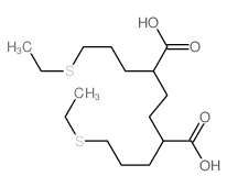 2,5-bis(3-ethylsulfanylpropyl)hexanedioic acid结构式