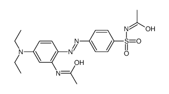 N-[[4-[[2-(acetylamino)-4-(diethylamino)phenyl]azo]phenyl]sulphonyl]acetamide Structure