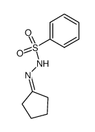 cyclopentanone benzenesulfonylhydrazone结构式