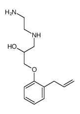 1-(2-aminoethylamino)-3-(2-prop-2-enylphenoxy)propan-2-ol Structure