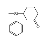 3-[dimethyl(phenyl)silyl]cyclohexan-1-one结构式