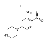1-(3-amino-4-nitrophenyl)piperazine hydrofluoride Structure