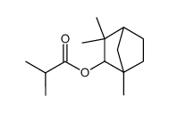 2-Methylpropanoic acid 1,3,3-trimethylbicyclo[2.2.1]heptan-2-yl ester Structure