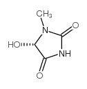 2,4-Imidazolidinedione,5-hydroxy-1-methyl-,(5S)-(9CI)结构式