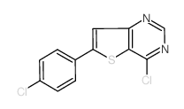 4-Chloro-6-(4-chlorophenyl)thieno[3,2-d]pyrimidine Structure