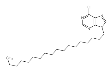 9H-Purine,6-chloro-9-octadecyl-结构式