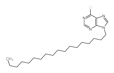 9H-Purine,6-chloro-9-octadecyl- Structure