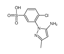 3-(5-amino-3-methylpyrazol-1-yl)-4-chlorobenzenesulfonic acid Structure