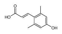 (E)-3-(4-hydroxy-2,6-dimethylphenyl)prop-2-enoic acid structure