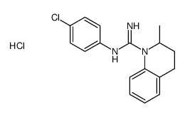 N'-(4-chlorophenyl)-2-methyl-3,4-dihydro-2H-quinoline-1-carboximidamide,hydrochloride结构式