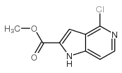 METHYL 4-CHLORO-5-AZAINDOLE-2-CARBOXYLATE structure