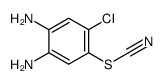 (4,5-diamino-2-chlorophenyl) thiocyanate结构式