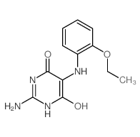 4(1H)-Pyrimidinone,2-amino-5-[(2-ethoxyphenyl)amino]-6-hydroxy- (9CI)结构式