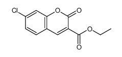 ethyl 7-chloro-2-oxochromene-3-carboxylate Structure