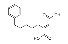 (E)-2-(5-phenylpentyl)but-2-enedioic acid Structure