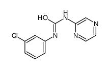 1-(3-chlorophenyl)-3-pyrazin-2-ylurea结构式