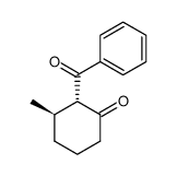 (2S,3R)-2-benzoyl-3-methylcyclohexanone结构式