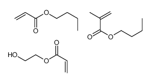 butyl 2-methylprop-2-enoate,butyl prop-2-enoate,2-hydroxyethyl prop-2-enoate结构式