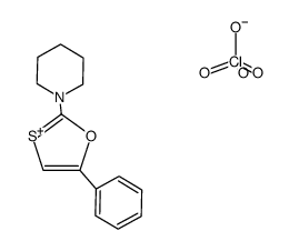 5-Phenyl-2-piperidino-1,3-oxathiolium perchlorate结构式