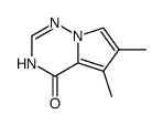 Pyrrolo[2,1-f][1,2,4]triazin-4(1H)-one, 5,6-dimethyl- (9CI) structure