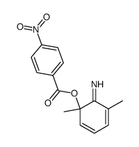 6-imino-1,5-dimethylcyclohexa-2,4-dien-1-yl 4-nitrobenzoate结构式