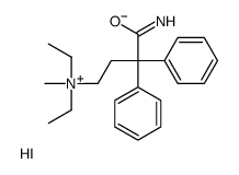 (4-amino-4-oxo-3,3-diphenylbutyl)-diethyl-methylazanium,iodide Structure