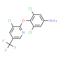 3,5-Dichloro-4-(3-chloro-5-trifluoromethyl-2-pyridyloxy)aniline结构式