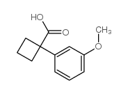 1-(3-甲氧基苯基)环丁烷-1-羧酸结构式