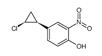 4-((1S,2S)-2-Chloro-cyclopropyl)-2-nitro-phenol结构式