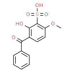 2-Hydroxy-6-methoxy-3-benzoylbenzenesulfonic acid Structure