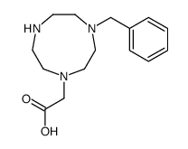 2-(4-benzyl-1,4,7-triazonan-1-yl)acetic acid Structure