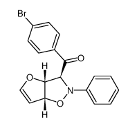 (4-bromophenyl)((3S,3aR,6aR)-2-phenyl-2,3,3a,6a-tetrahydrofuro[2,3-d]isoxazol-3-yl)methanone Structure