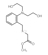 Benzenebutanoicacid, 2-[bis(2-hydroxyethyl)amino]-, methyl ester, hydrochloride (1:1) picture
