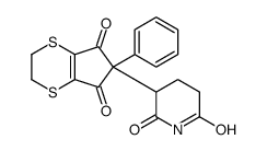 3-(2-(1,3-Dioxo-2-phenyl-4,5,6,7-tetrahydro-4,7-dithiaindanyl))glutari mide Structure