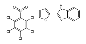 2-(furan-2-yl)-1H-benzimidazole,1,2,3,4,5-pentachloro-6-nitrobenzene Structure