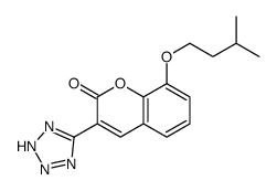 8-(3-methylbutoxy)-3-(2H-tetrazol-5-yl)chromen-2-one Structure