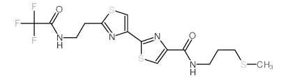 N-(3-methylsulfanylpropyl)-2-[2-[2-[(2,2,2-trifluoroacetyl)amino]ethyl]-1,3-thiazol-4-yl]-1,3-thiazole-4-carboxamide picture