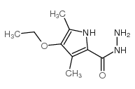 1H-Pyrrole-2-carboxylicacid,4-ethoxy-3,5-dimethyl-,hydrazide(9CI)结构式