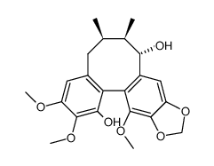 5,6,7,8-Tetrahydro-2,3,13-trimethoxy-6,7-dimethylbenzo[3,4]cycloocta[1,2-f][1,3]benzodioxole-1,8-diol Structure