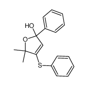 5,5-dimethyl-2-phenyl-4-(phenylthio)-2,5-dihydrofuran-2-ol Structure
