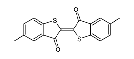 5,5'-dimethyl-[2,2']bi[benzo[b]thiophenylidene]-3,3'-dione Structure