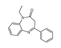 1-ethyl-4-phenyl-3H-1,5-benzodiazepin-2-one Structure
